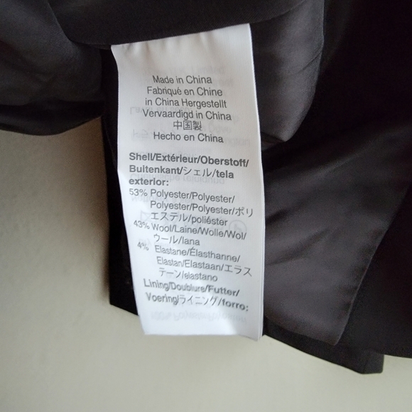 J. Crew Single Button Blazer in Everyday Wool Black size 24 NWT - Picture 4 of 8